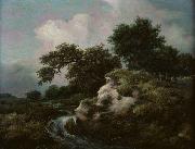Jacob Isaacksz. van Ruisdael, Landscape with Dune and Small Waterfall